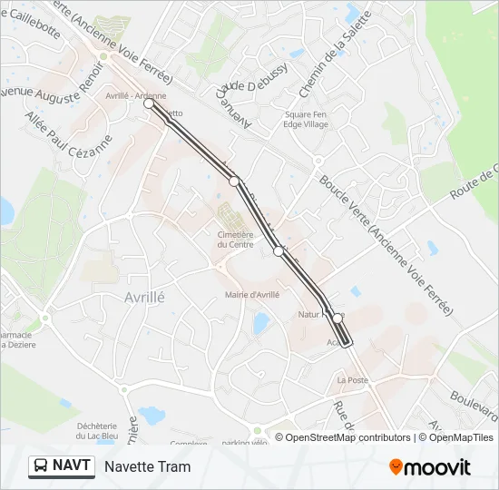 NAVT Bus Line Map