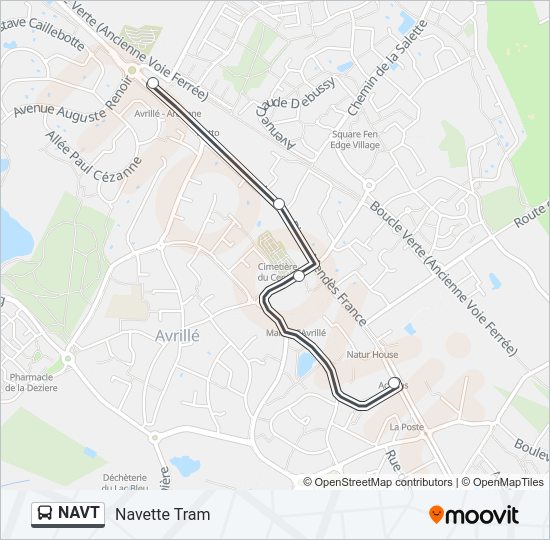 NAVT Bus Line Map