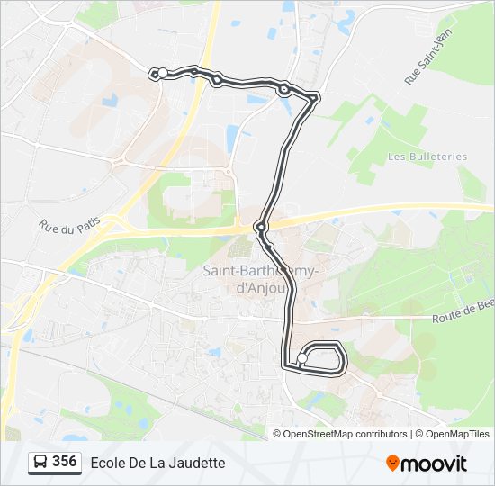 356 Bus Line Map