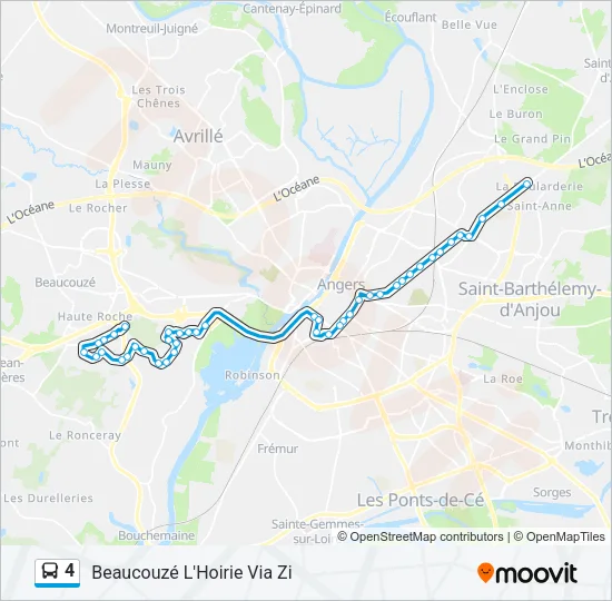 4 Bus Line Map