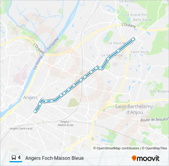 4 Bus Line Map