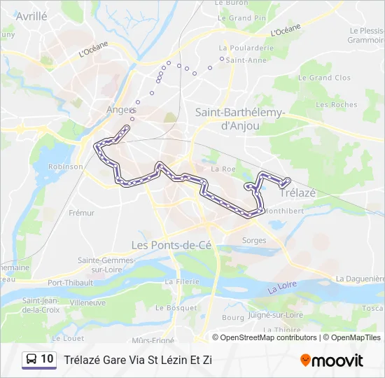 10 Bus Line Map