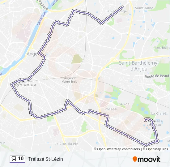10 Bus Line Map