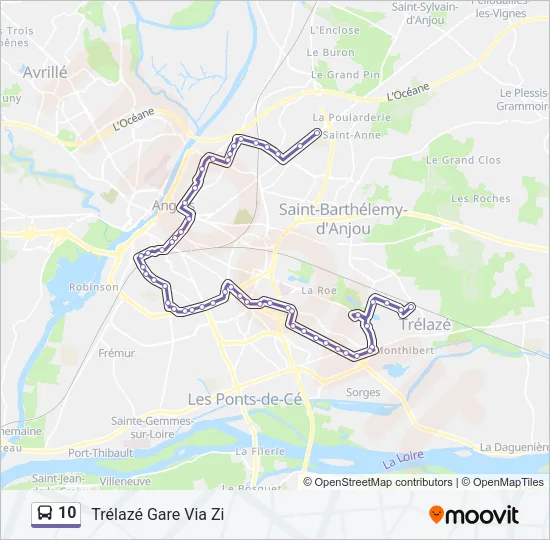 10 Bus Line Map