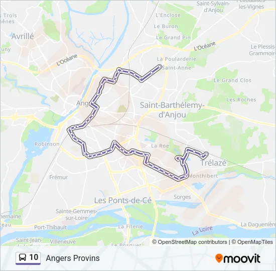 10 Bus Line Map