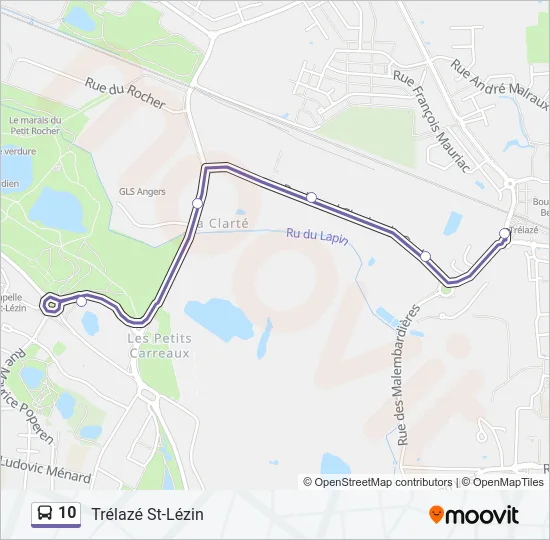 10 Bus Line Map