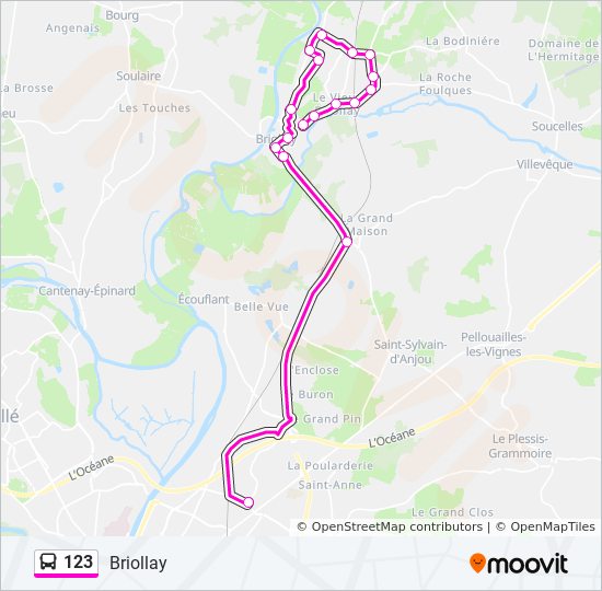 Mapa de 123 de autobús