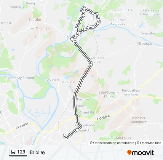 123 Bus Line Map