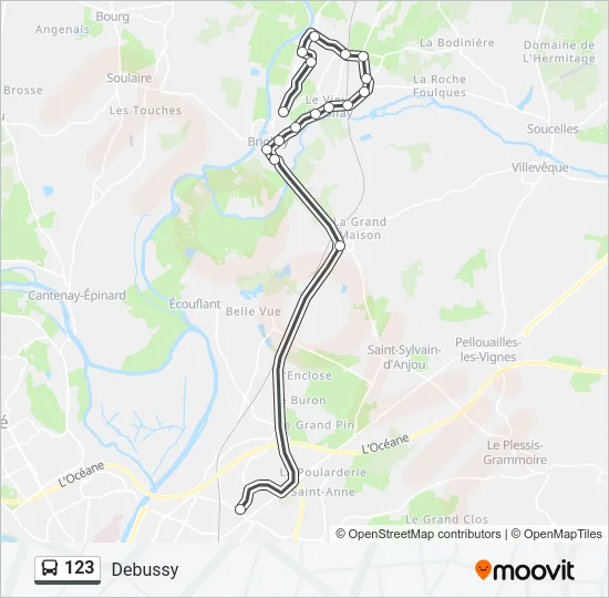 123 Bus Line Map