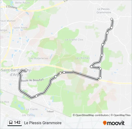 142 Bus Line Map