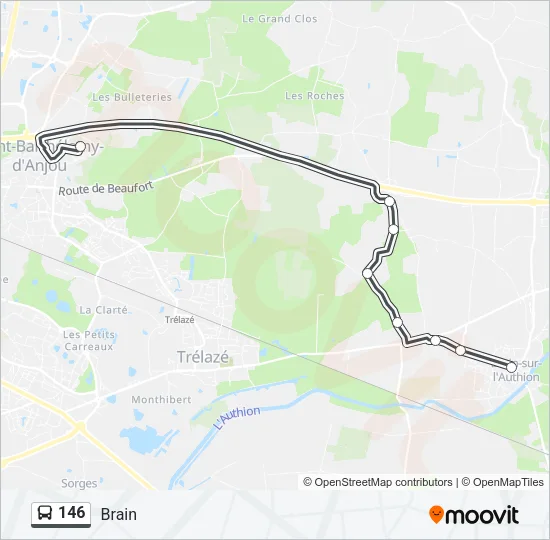 146 Bus Line Map