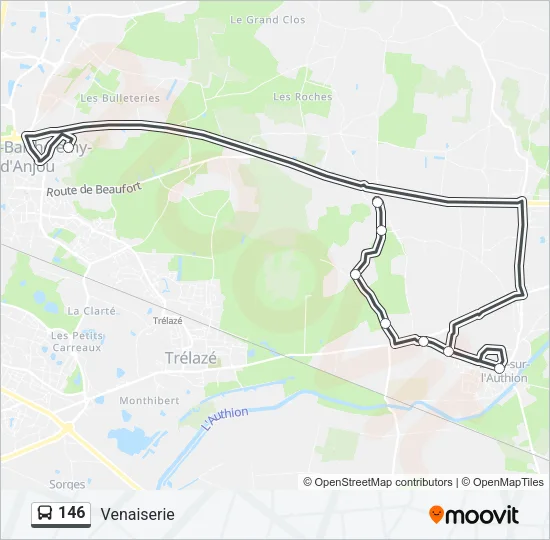 146 Bus Line Map