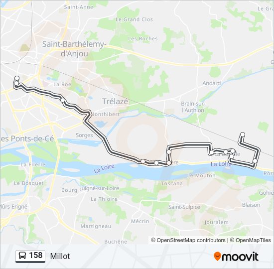 158 Bus Line Map