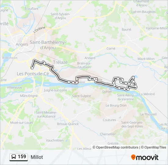159 Bus Line Map
