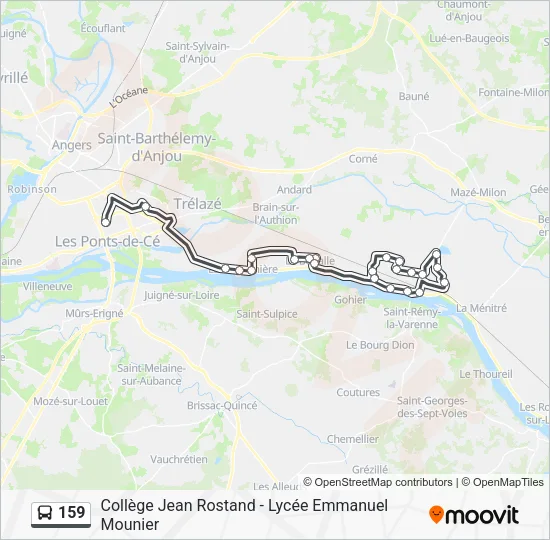 159 Bus Line Map