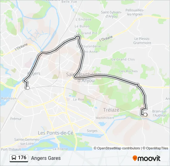 176 Bus Line Map
