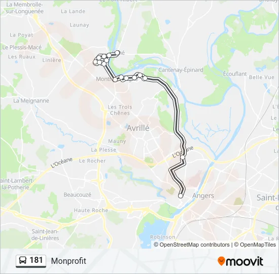 181 Bus Line Map
