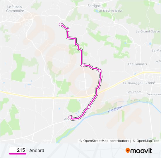 215 Route Schedules Stops Maps Andard Cloteau Updated 