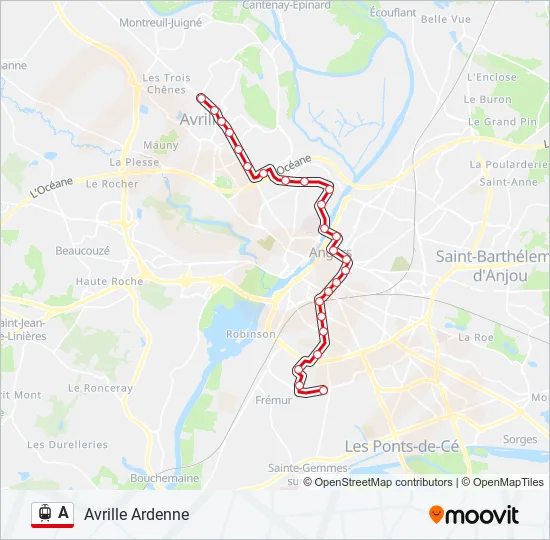 A Light Rail Line Map