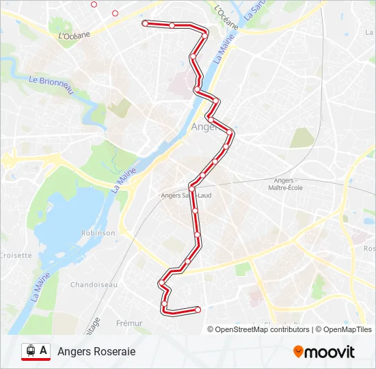 A Light Rail Line Map