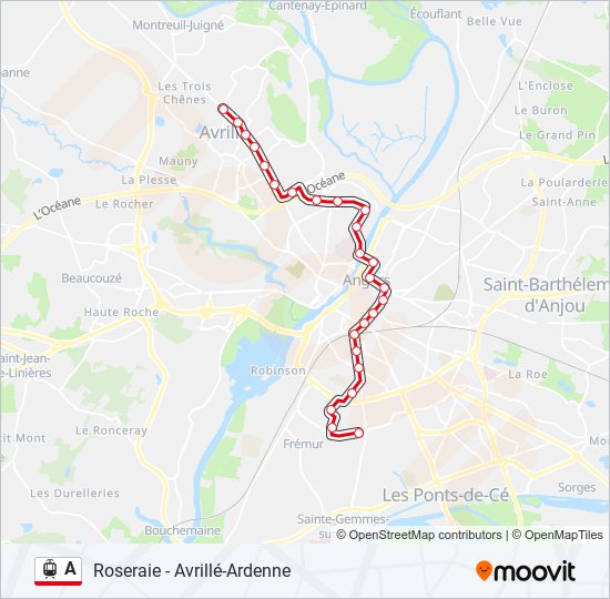 a Route: Schedules, Stops & Maps - Avrille Ardenne (Updated)