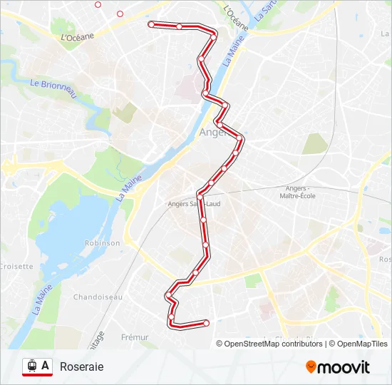 A Light Rail Line Map
