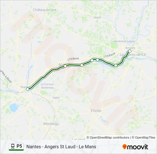 P5 Train Line Map
