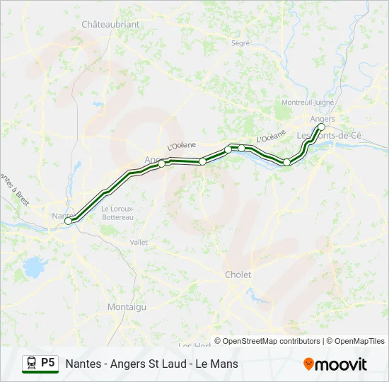 P5 Train Line Map