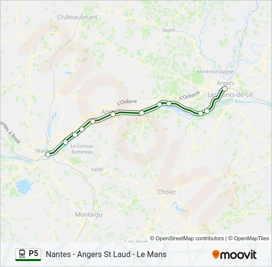 P5 Train Line Map