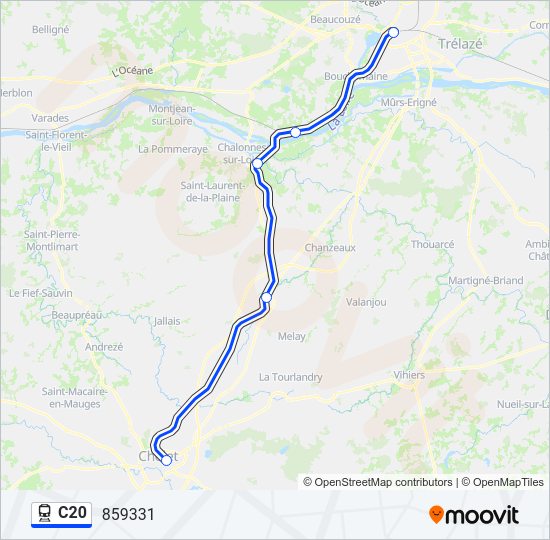 C20 Train Line Map