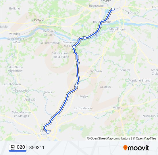 C20 Train Line Map