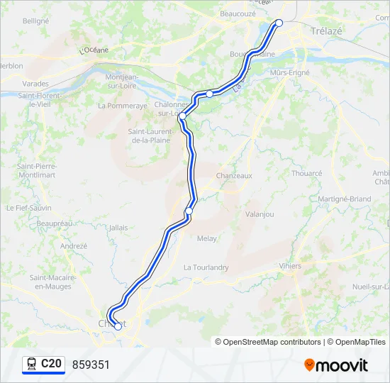 C20 Train Line Map