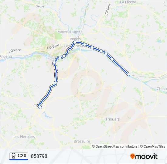 C20 Train Line Map