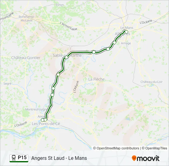 P15 Train Line Map