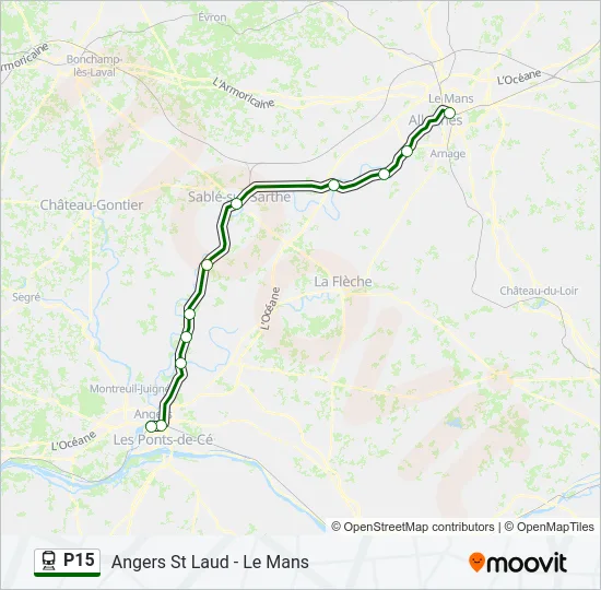 P15 Train Line Map
