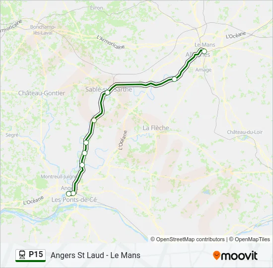 P15 Train Line Map