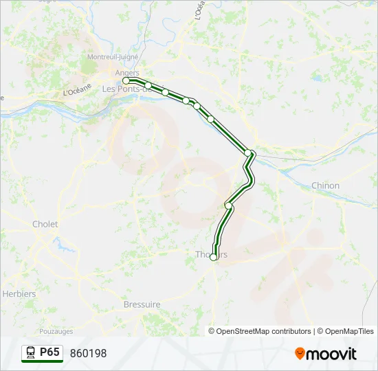 P65 Train Line Map