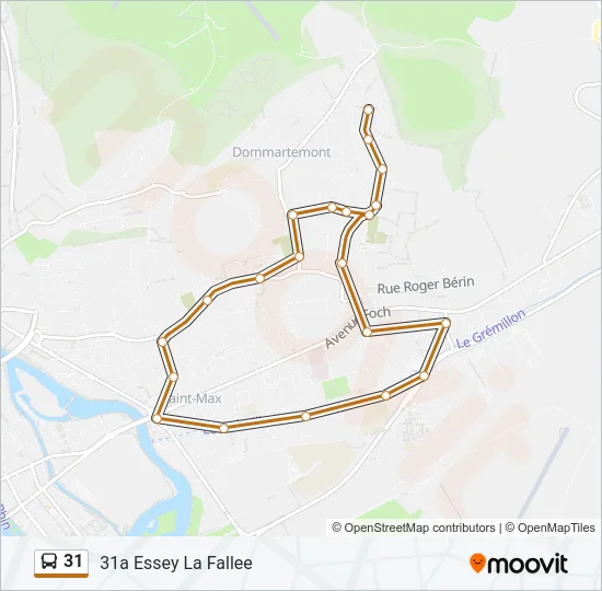 31 Bus Line Map