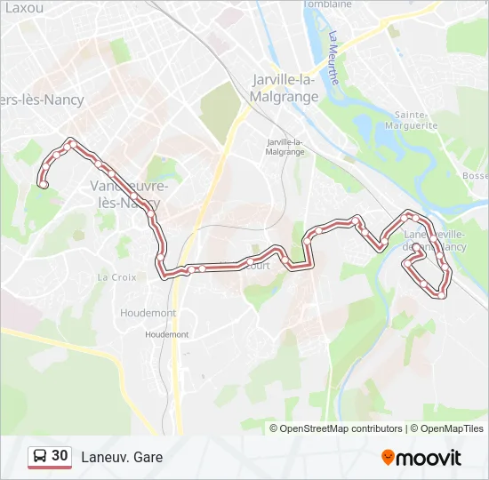 30 Bus Line Map