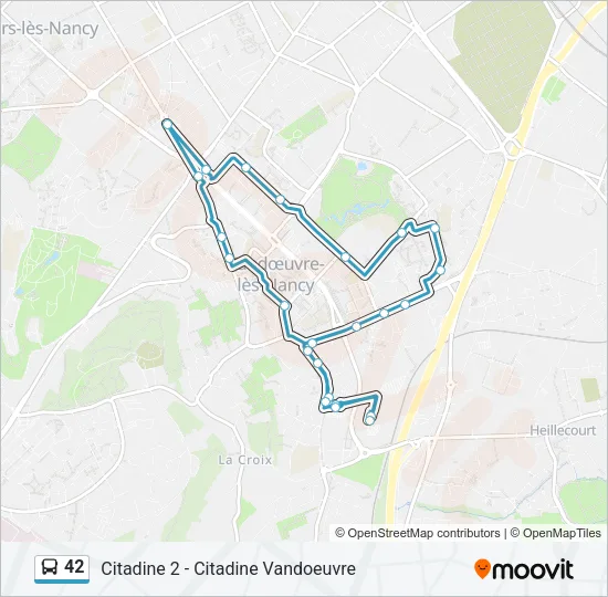 42 Bus Line Map