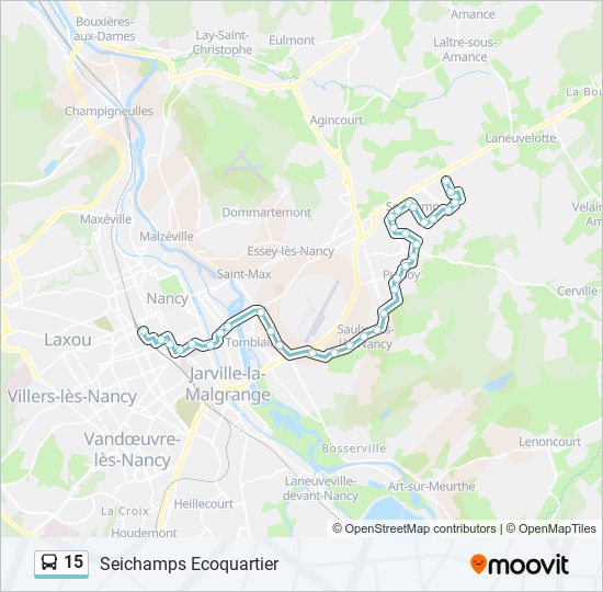 15 bus Line Map