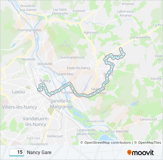 15 bus Line Map