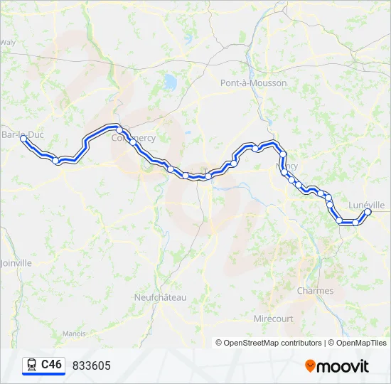 C46 Train Line Map