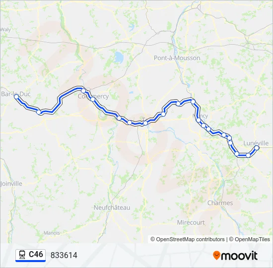 C46 Train Line Map