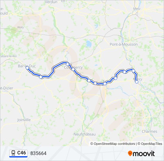 C46 Train Line Map