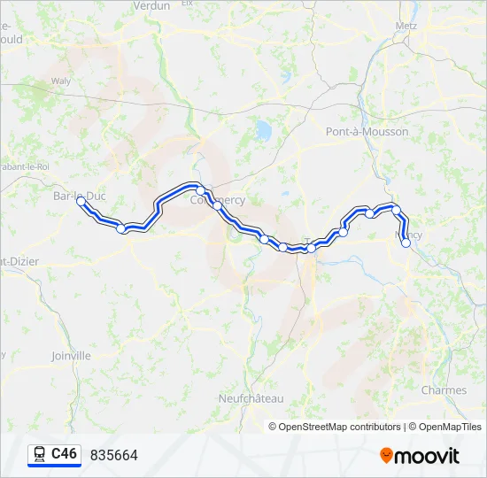 C46 Train Line Map