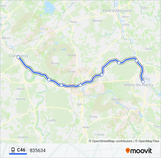 C46 Train Line Map