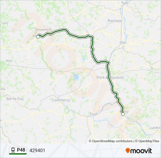 Mapa de P48 de tren