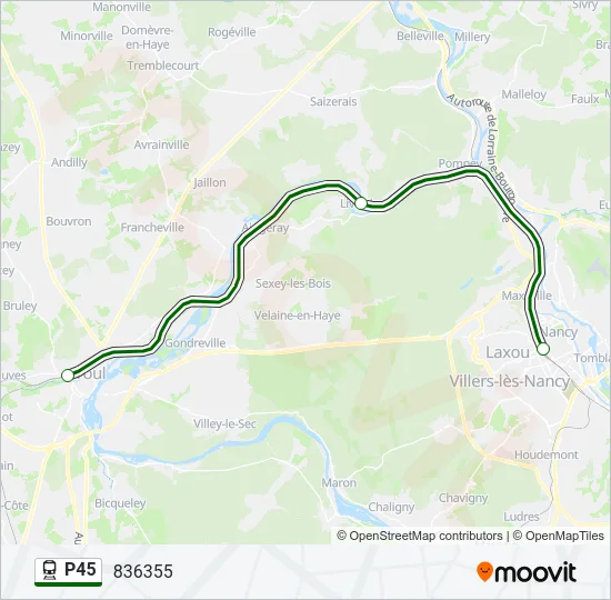 P45 Train Line Map