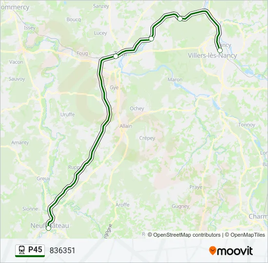 P45 Train Line Map